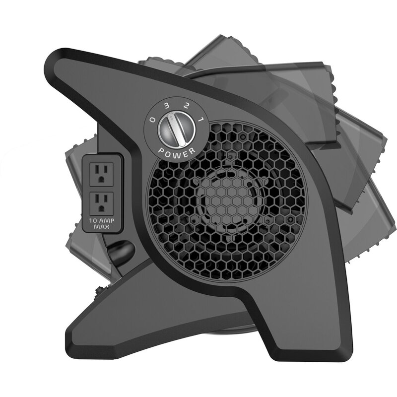 Outlet Pivoting Pro High Velocity Utility Blower Fan with 3 Speeds